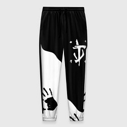 Брюки на резинке мужские Doom отпечатки демона, цвет: 3D-принт