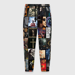 Брюки на резинке мужские Ozzy Osbourne - обложки альбомов и песен, цвет: 3D-принт