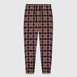 Брюки на резинке мужские Паттерн с крестиками, цвет: 3D-принт