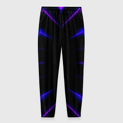 Брюки на резинке мужские Color black neon neon, цвет: 3D-принт