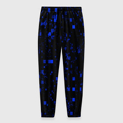 Брюки на резинке мужские Color blue khaki, цвет: 3D-принт