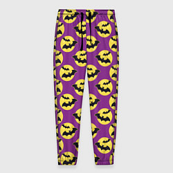 Брюки на резинке мужские Паттерн с летучими мышами, цвет: 3D-принт