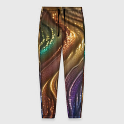 Мужские брюки Сморщенные складочки жидкости