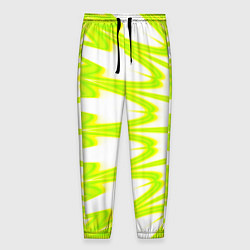 Брюки на резинке мужские Color neon green, цвет: 3D-принт