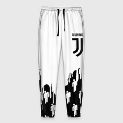 Брюки на резинке мужские Ювентус краски люди, цвет: 3D-принт