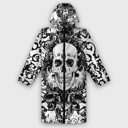 Дождевик мужской Grunge Skull, цвет: 3D-принт