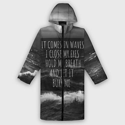 Дождевик мужской Bring Me The Horizon - it comes in waves, цвет: 3D-принт