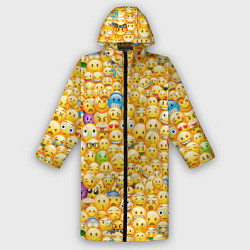 Дождевик мужской Смайлики Emoji, цвет: 3D-принт