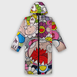 Мужской дождевик Takashi Murakami кричащий арт