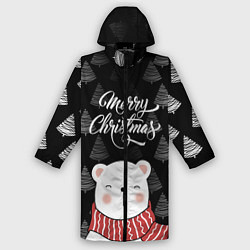 Дождевик мужской MERRY CHRISTMAS BEARS, цвет: 3D-принт