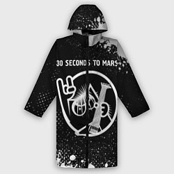 Дождевик мужской 30 Seconds to Mars КОТ Краска, цвет: 3D-принт