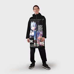 Дождевик мужской Re: Zero жизнь с нуля в другом мире, цвет: 3D-принт — фото 2