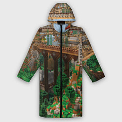 Дождевик мужской Minecraft постройка, цвет: 3D-принт
