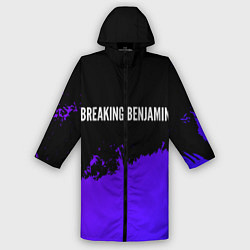 Дождевик мужской Breaking Benjamin purple grunge, цвет: 3D-принт