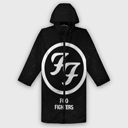 Дождевик мужской Foo Fighters glitch на темном фоне, цвет: 3D-принт