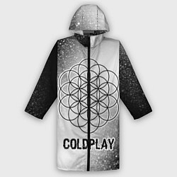 Дождевик мужской Coldplay glitch на светлом фоне, цвет: 3D-принт