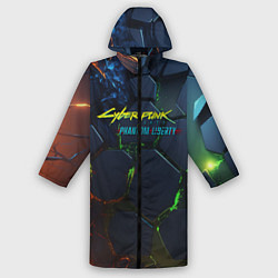 Дождевик мужской Cyberpunk 2077 phantom liberty logo, цвет: 3D-принт
