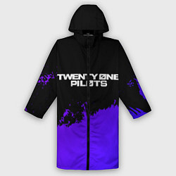 Дождевик мужской Twenty One Pilots purple grunge, цвет: 3D-принт