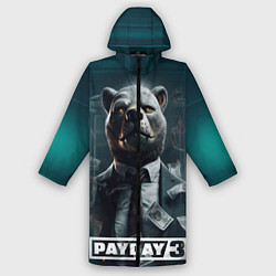 Дождевик мужской Payday 3 bear, цвет: 3D-принт