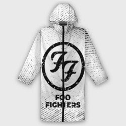 Дождевик мужской Foo Fighters с потертостями на светлом фоне, цвет: 3D-принт
