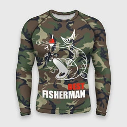 Рашгард мужской Best fisherman, цвет: 3D-принт