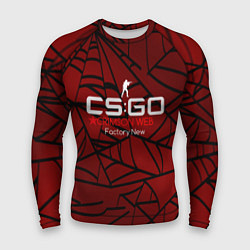 Рашгард мужской Cs:go - Crimson Web Style Factory New Кровавая пау, цвет: 3D-принт