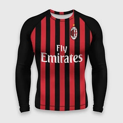 Рашгард мужской Milan FC: Fly Emirates, цвет: 3D-принт