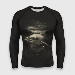 Рашгард мужской Cosmic Shark, цвет: 3D-принт