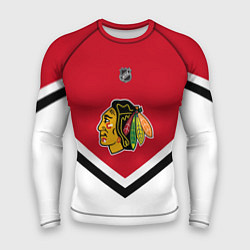 Рашгард мужской NHL: Chicago Blackhawks, цвет: 3D-принт