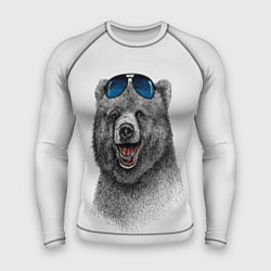 Рашгард мужской Счастливый медведь, цвет: 3D-принт
