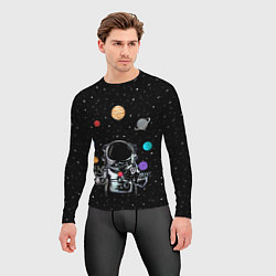 Рашгард мужской Космический жонглер, цвет: 3D-принт — фото 2