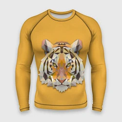Рашгард мужской Геометрический тигр, цвет: 3D-принт