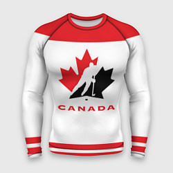 Рашгард мужской Canada Team, цвет: 3D-принт