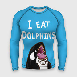 Рашгард мужской I eat dolphins, цвет: 3D-принт