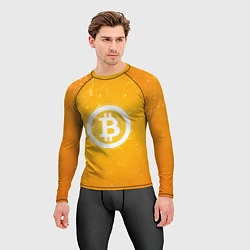 Рашгард мужской Bitcoin Orange, цвет: 3D-принт — фото 2