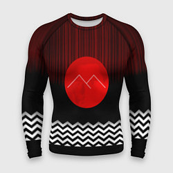 Рашгард мужской Twin Peaks Sun, цвет: 3D-принт