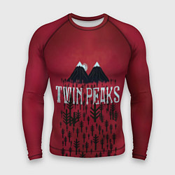 Рашгард мужской Twin Peaks Wood, цвет: 3D-принт