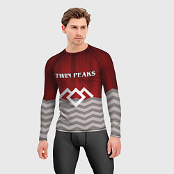 Рашгард мужской Twin Peaks, цвет: 3D-принт — фото 2