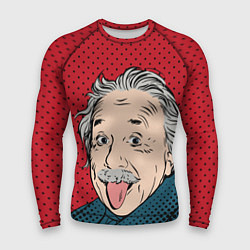 Рашгард мужской Альберт Эйнштейн: Поп-арт, цвет: 3D-принт