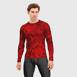 Рашгард мужской Tie-Dye red, цвет: 3D-принт — фото 2
