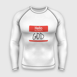 Рашгард мужской Hello: my name is God, цвет: 3D-принт