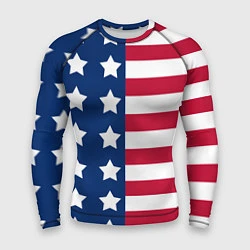 Рашгард мужской USA Flag, цвет: 3D-принт