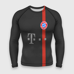 Рашгард мужской Bayern FC: Black 2018, цвет: 3D-принт