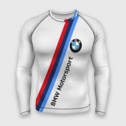 Рашгард мужской BMW Motorsport: White Carbon, цвет: 3D-принт