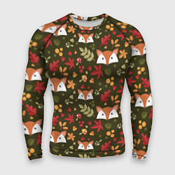 Рашгард мужской Осенние лисички, цвет: 3D-принт