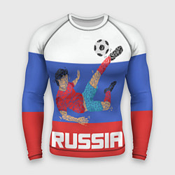 Рашгард мужской Russia Footballer, цвет: 3D-принт