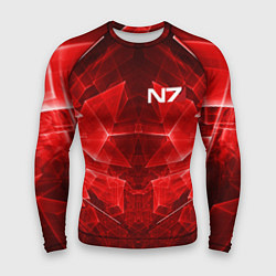 Мужской рашгард Mass Effect: Red Armor N7