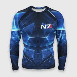 Мужской рашгард Mass Effect: Blue Armor N7