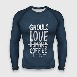 Рашгард мужской Ghouls Love Coffee, цвет: 3D-принт
