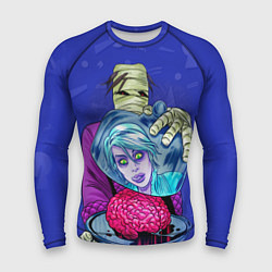 Рашгард мужской I-ZOMBIE с мумией и мозгами, цвет: 3D-принт